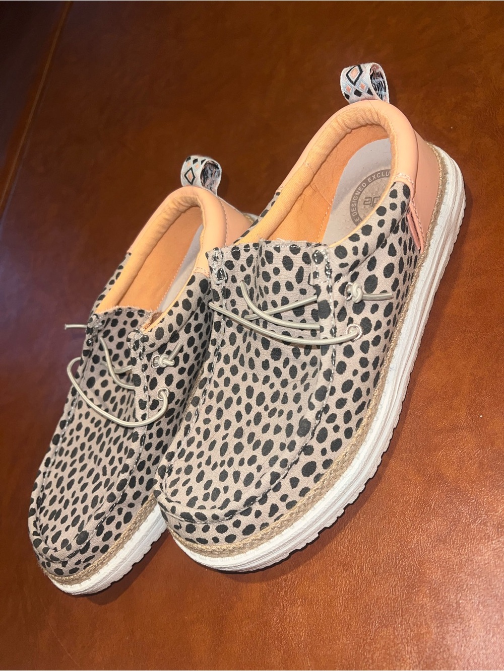 Hey Dude Cheetah Print Slip-On Shoes - Picture 3 of 3